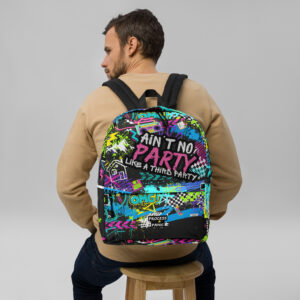 90's Grunge Neon Backpack