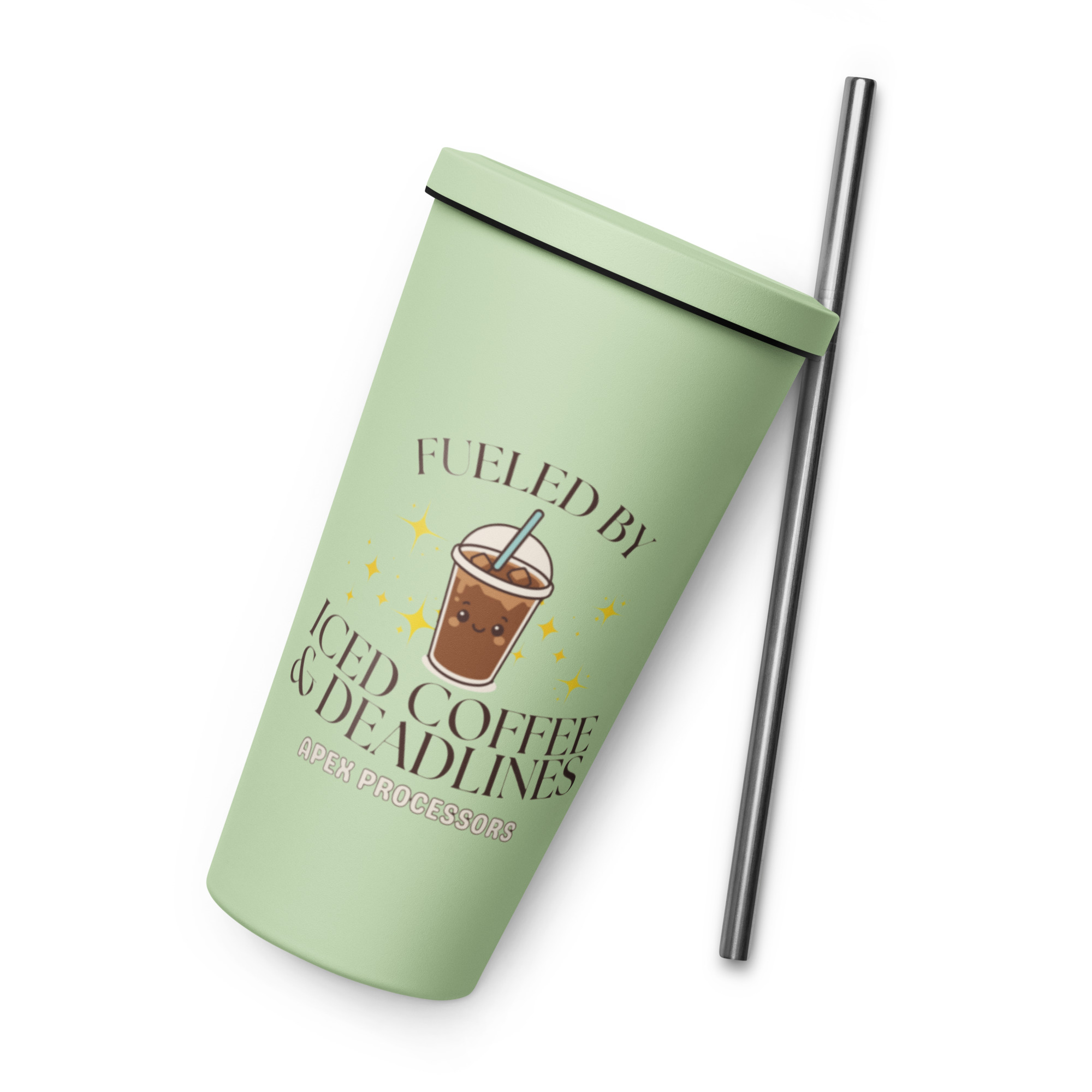 Insulated tumbler with a straw - Image 3