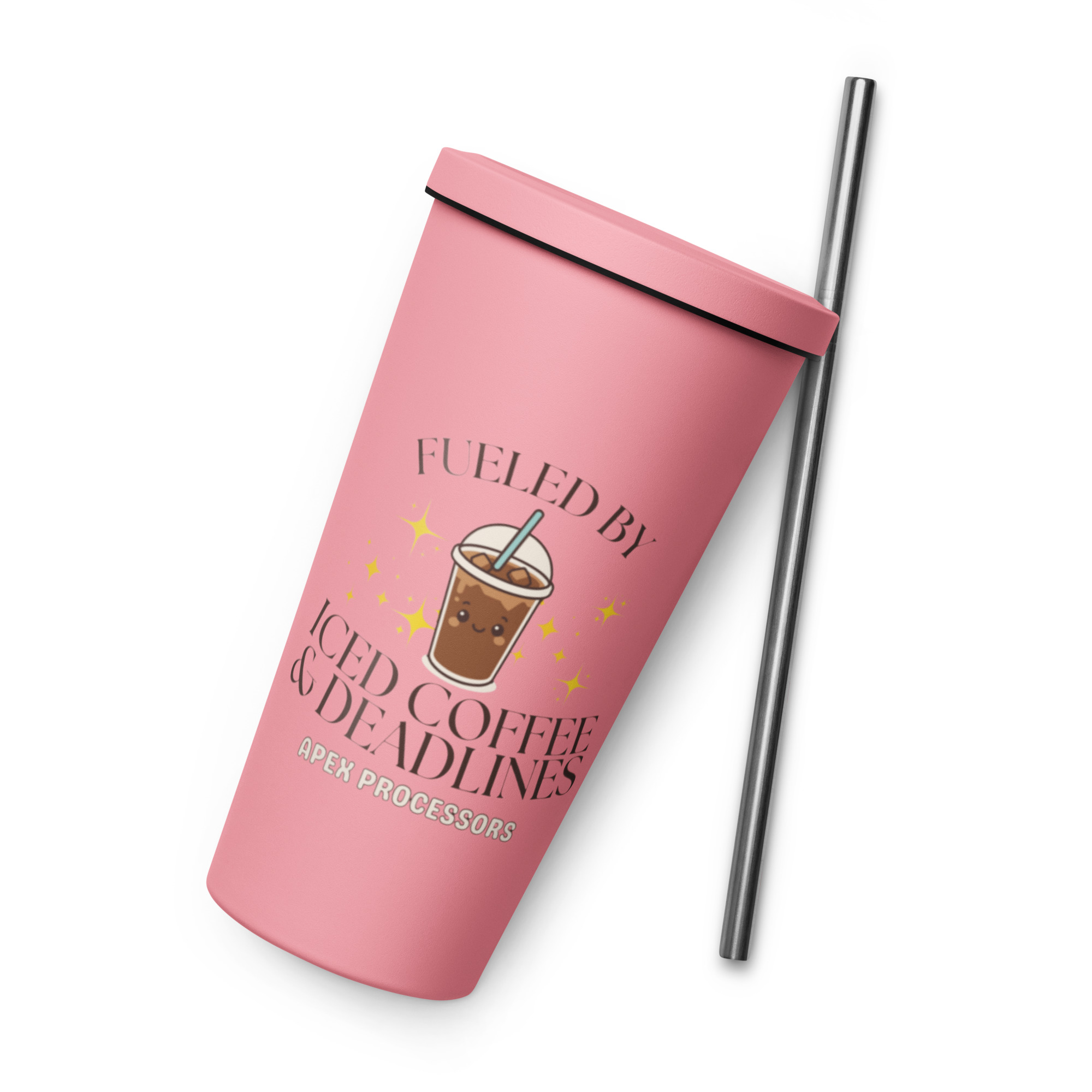 Insulated tumbler with a straw - Image 2