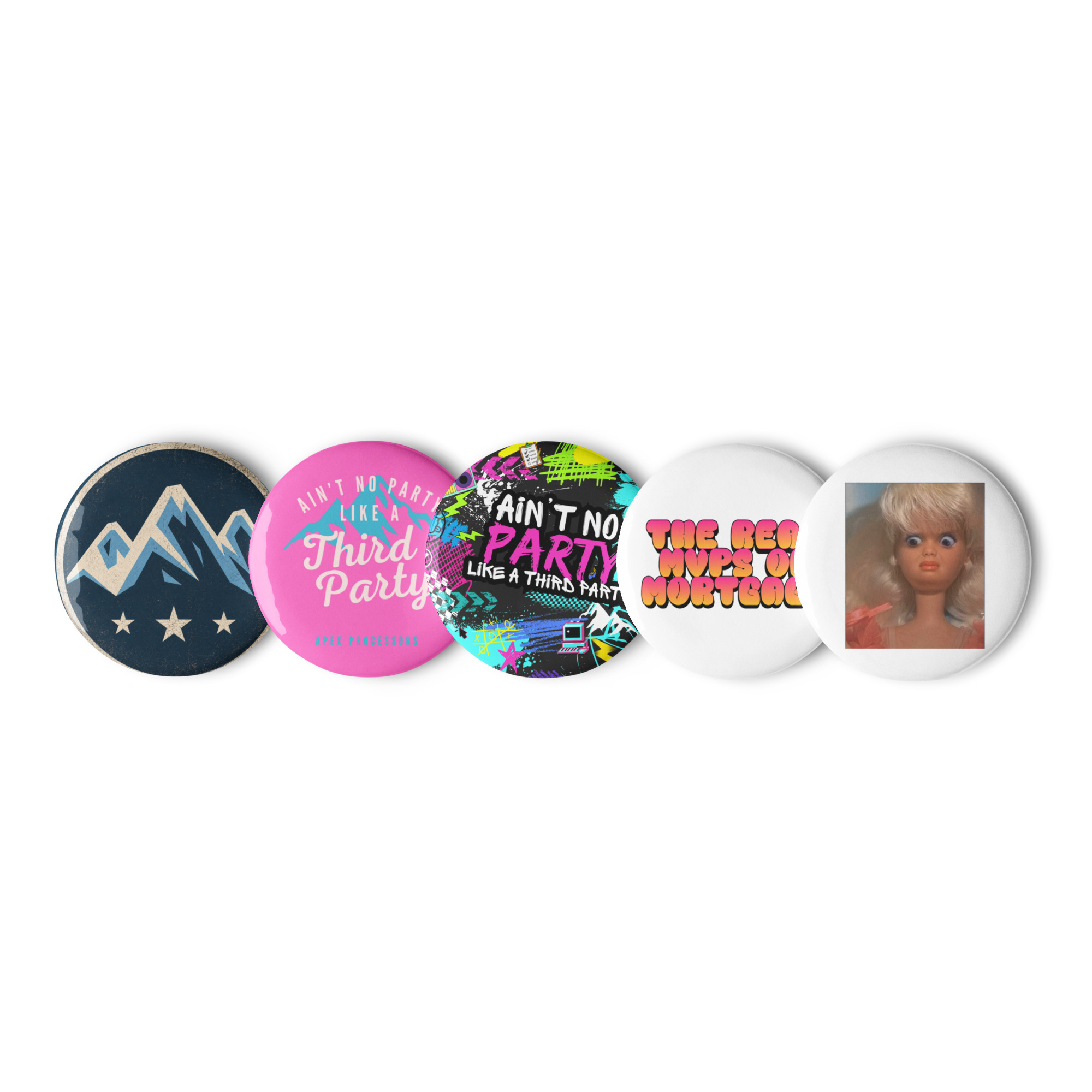 Set of pin buttons - Image 2