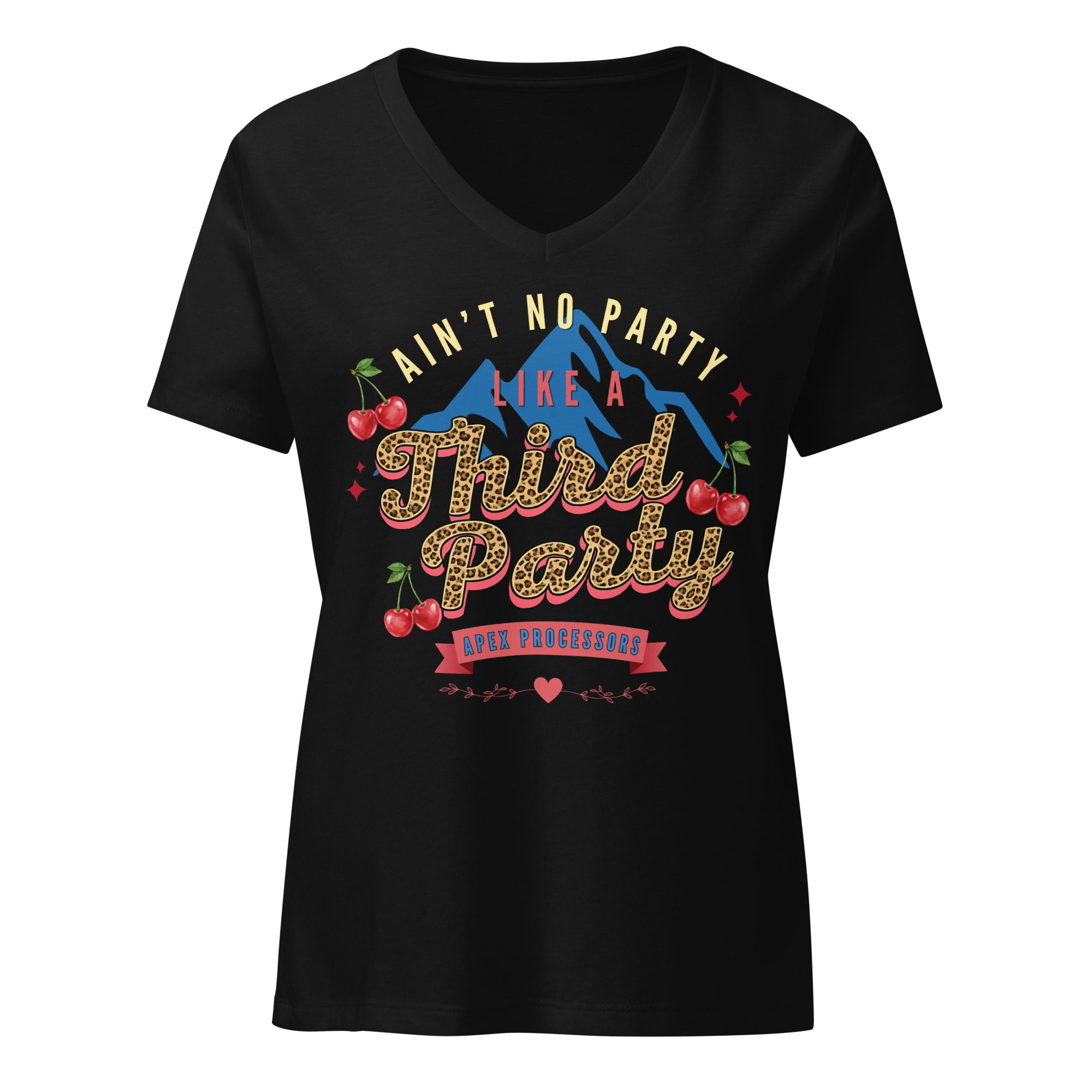Leopard Party v-neck 1 - Image 2